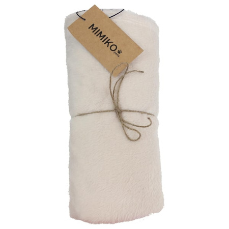 MIMIKO Koc pluszowy 50x 70 cm jasny beż