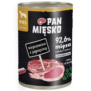 Pan Mięsko wieprzowina z jagnięciną dla psa 400 g
