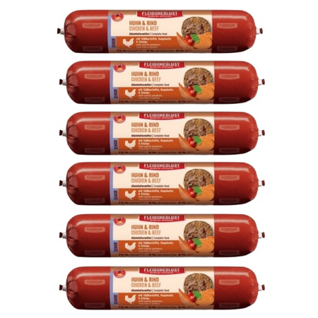 ZESTAW Meatlove Fleischeslust Senior kurczak z wołowiną 6 x 400 g