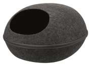 Legowisko zamknięte Liva, filc, 40 × 24 × 47 cm, antracyt