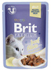 Brit premium cat fillets with beef galaretka saszetka 85g