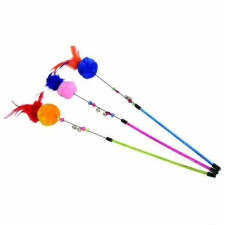 Zolux zabawka wędka dla kota pompon