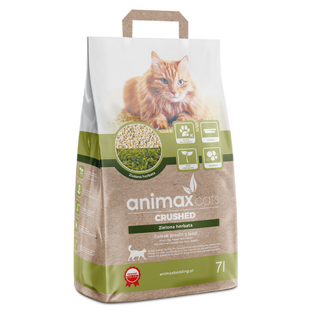 Animax Cats Crushed Żwirek Zielona herbata 7 l