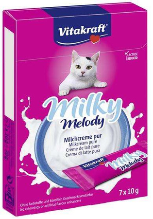 Vitakraft milky melody krem mleczny dla kota 7x10g