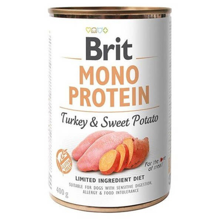 Brit mono protein turkey & sweet potato dla psa 400 g