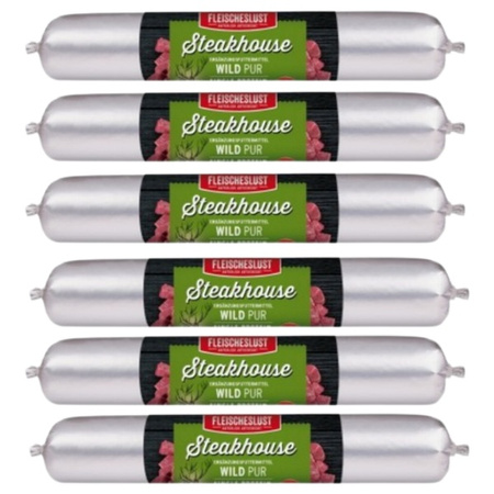 ZESTAW Steakhouse Pure Game 100 % Dziczyzna, 6 x 600 g