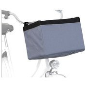 Transporter rowerowy przedni, szary, 38 × 25 × 25 cm