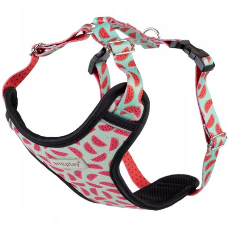 amiplay Discovery BeHappy szelki dla psa Watermelon L