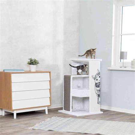 Drapak stojący Maria, 101 cm, biało/szary