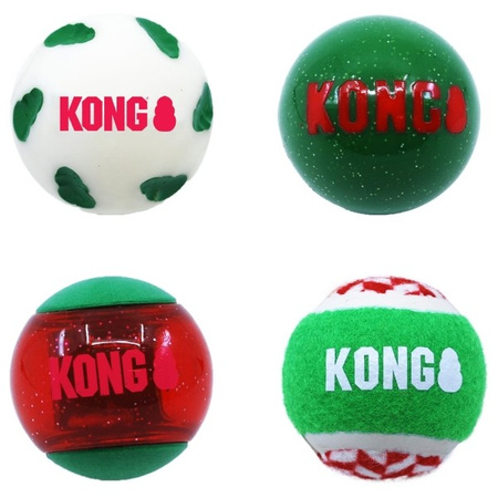 Kong Holiday Occasions Balls piłeczki dla psa M