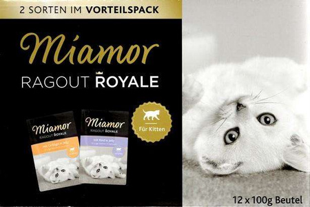 Miamor ragout royale mix galaretka kitten - drób, wołowina saszetki 12x100g