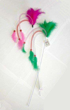 Diamond Pets Wędka dla kota - wężyki z piórkami [Model 20]