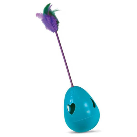 Kong tippin treat zabawka z piórkiem dla kota