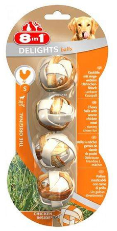 8in1 Delights Bones Balls S - Kuleczki do żucia 4szt