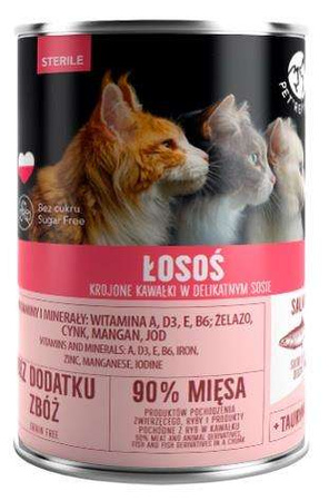 PetRepublic Kot Sterile Łosoś puszka 400g