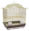 Klatka dla ptaków 47x36x55,5 cm złoto/brązowa