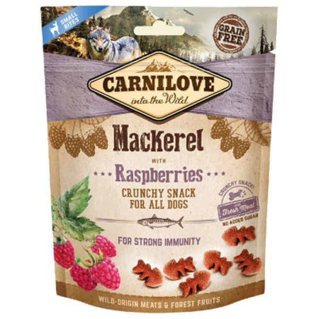 Carnilove crunchy snack mackerel & raspberries 200g