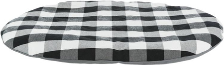 Scoopy, poduszka, dla psa/kota, owalna, czarny/biały/szary, 115 × 72 cm