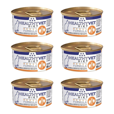 ZESTAW Healthy Vet Diet Kot Renal Formula puszka 6 x 85g