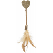 Matatabi Lolly, zabawka, dla kota, w kształcie serca, 23 cm, z piórkami i kocimiętką
