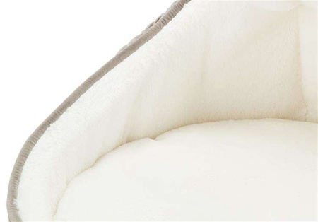 Legowisko zamknięte Livia, o 55 × 45 cm, szarobrązowe/kremowe