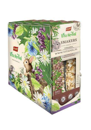 Vita Herbal Smakers Topinambur z pasternakiem  dla szynszyli i koszatniczki, 90g, 5 szt. display