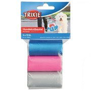 Torba na odchody z uchwytami kolorowa 3x15szt.