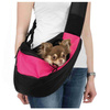 Siling torba przednia na ramię, 50 × 25 × 18 cm, różowa/czarna