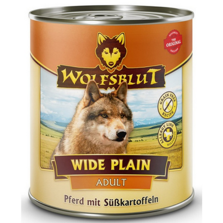 Wolfsblut Dog Wide Plain Konina i bataty puszka 800G