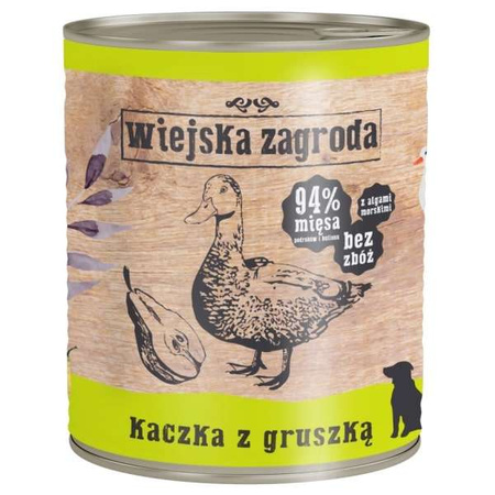 Wiejska zagroda kaczka z gruszką dla psa  800 g