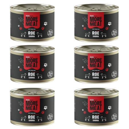 ZESTAW BUBAlicious More Meat mono Pure Sarna 6 x 185 g