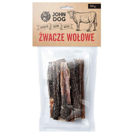 John dog żwacze wołowe 100g