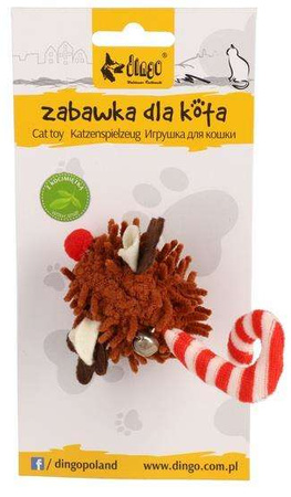 Dingo Christmas jeżomyszka mop dla kota 9 cm