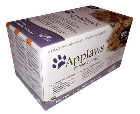 Applaws miseczki dla kota chicken selection multi pack 8x60g