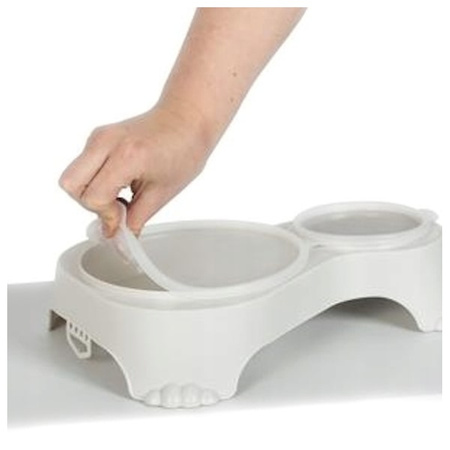 Rotho miska podwójna z pokrywką dla psa 1 l/280 ml