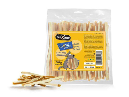 Pausesnack przysmak dla psa, kanapka z kurczakiem 500g