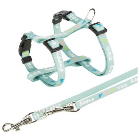 Szelki dla szczeniąt ze smyczą Junior, 23–34 cm/8 mm, 2.00 m, liliowe