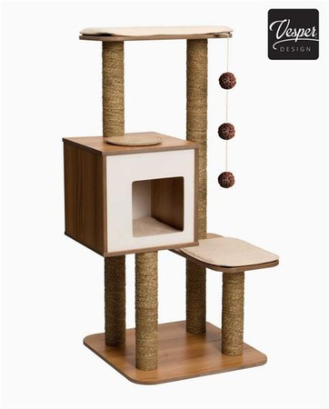 Drapak Catit Vesper V-High base, orzech włoski,  56 x 56 x 121.5 cm