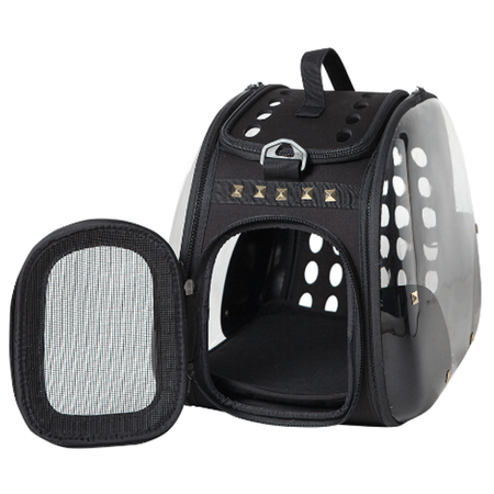 Ibiyaya transporter na ramię hard rock dla psa lub kota 46x30x32 cm