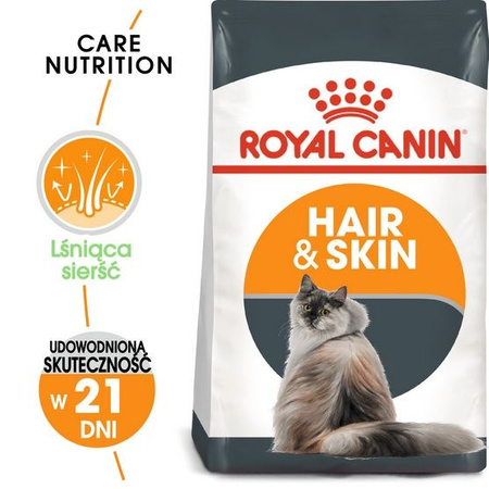 Royal canin hair&skin care karma sucha dla kotów dorosłych, lśniąca sierść i zdrowa skóra 2kg