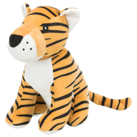 Tygrys, zabawka, dla psa, plusz, 21 cm, z dźwiękiem