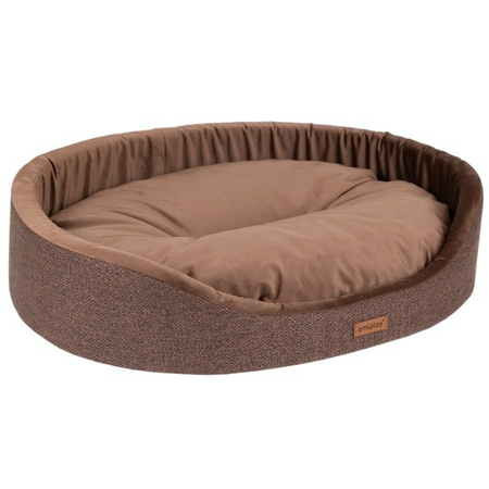 amiplay Siena legowisko owalne dla psa brązowe M