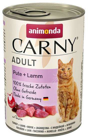 Animonda carny adult indyk + jagnięcina puszka 400g