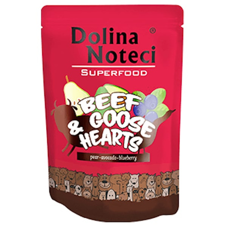 Dolina Noteci Superfood Wołowina i serca gęsi dla psa 300 g