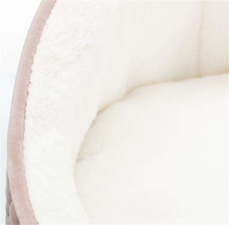 Legowisko zamknięte Livia, o 45 × 33 cm, różowe/kremowe