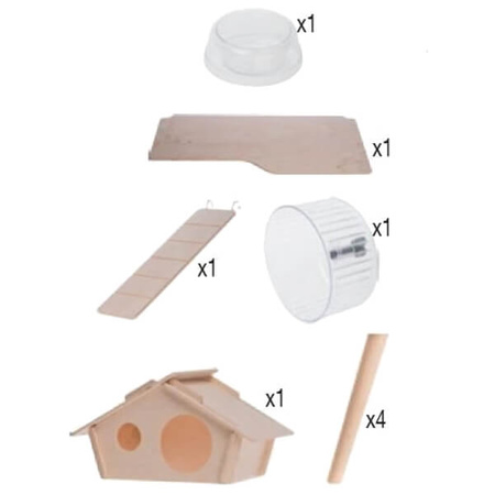 Zolux klatka neo nigha dla świnki 78x48x36 cm