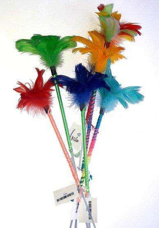 Diamond Pets Wędka dla kota - piórka i plastikowe korale  [Model 3]