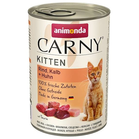 Animonda Carny Kitten wołowina, cielęcina, kurczak 400 g