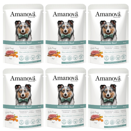 ZESTAW Amanova Irresistible Wołowia saszetka 6 x 300 g