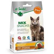 Dr seidel smakołyki dla kota mix 2w1 piękna sierść / malt 60g